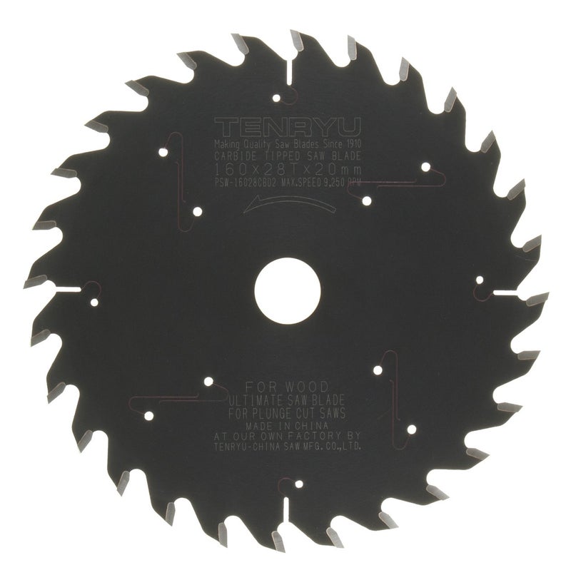 Tenryu PSW-16028CBD2 160 mm Saw Blade